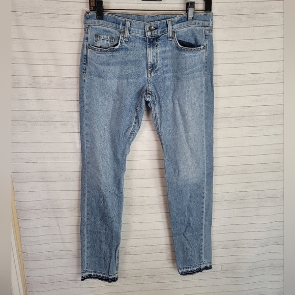 RAG & BONE DRE RAW HEM ANKLE JEANS in KINGSTON, SZ 27 - Picture 1 of 9